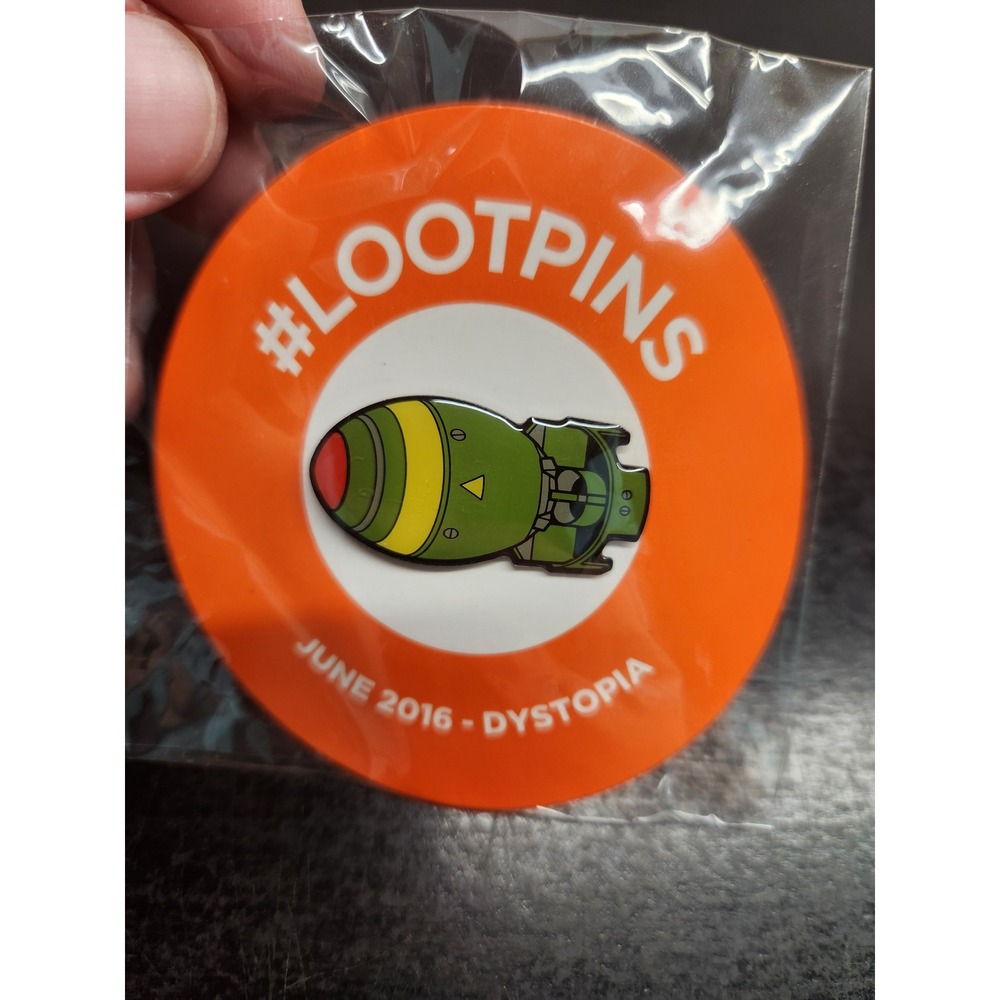 Fallout Mini Nuke Enamel Pin Loot Crate June 2016 Dystopia Exclusive #LOOTPINS